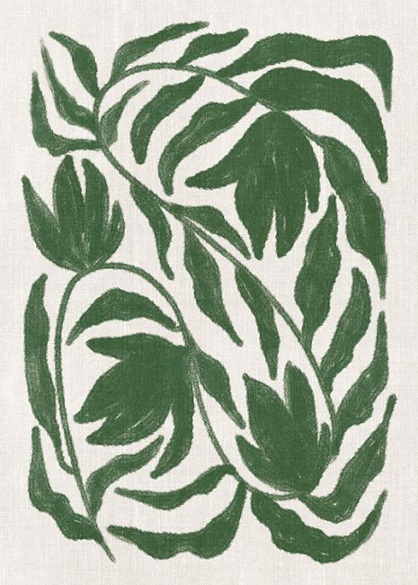 Green Botanical Poster