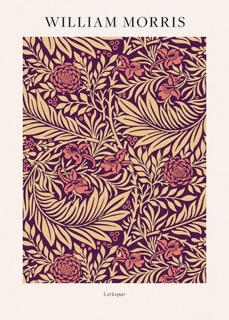 William Morris Larkspur Poster