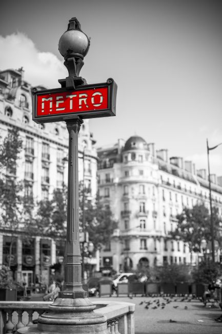 Metro Sign Poster