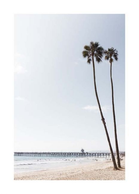 At the Beach Poster