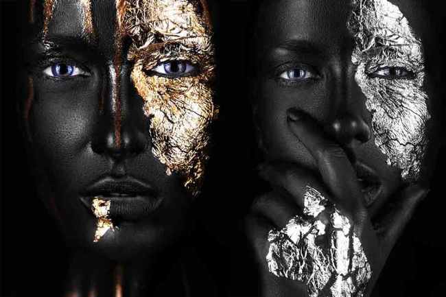 Gold and Silver Paint