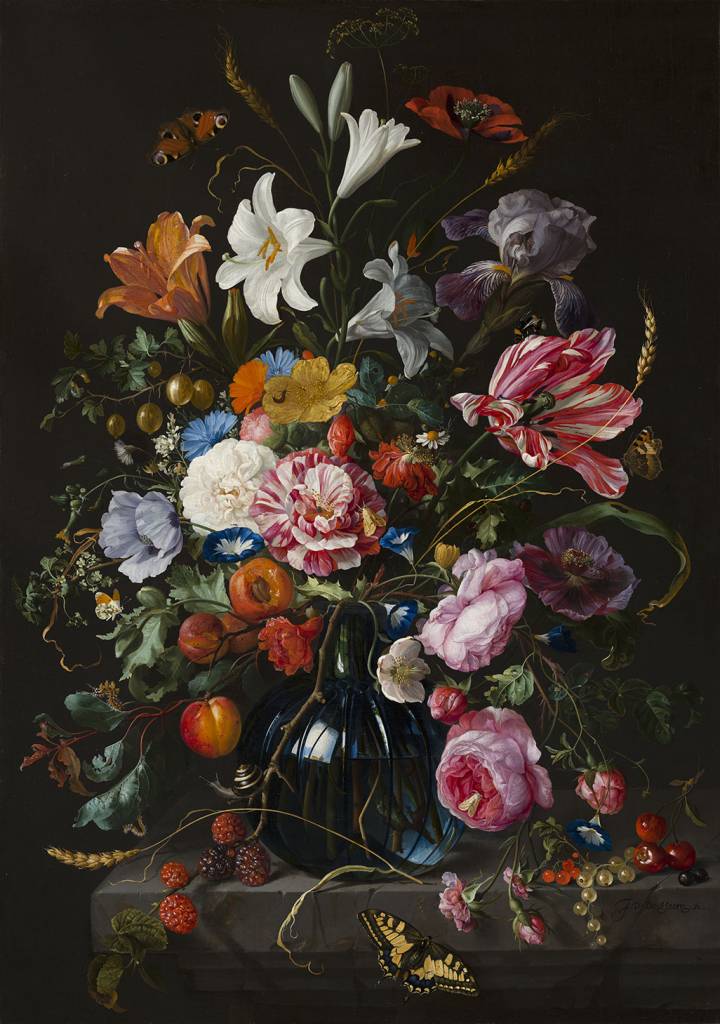FLOWER BOMB I schilderij van De Heem