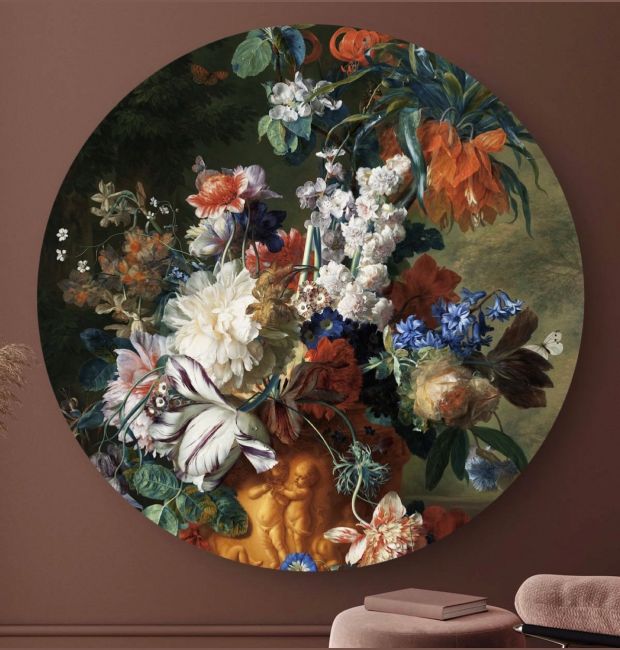 Flower Power IIII - Wandcirkel