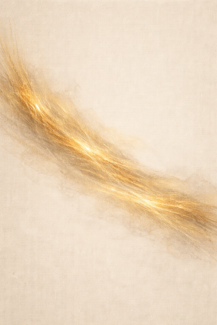 Abstract beige schilderij met horizontale gouden lijn als luxe minimalistische wanddecoratie.