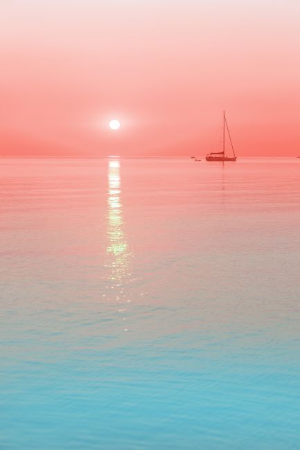 Pink Sunset Poster