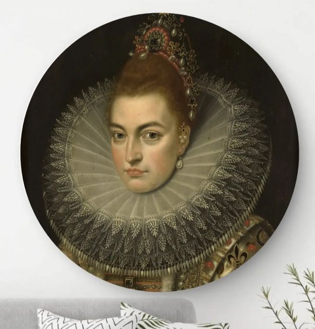 Portret van Isabella Clara Eugenia von Habsburg - Wandcirkel