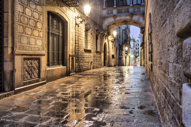 Alley In Barcelona