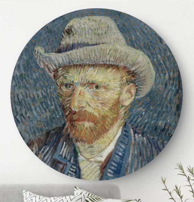 Zelfportret Vincent van Gogh - Wandcirkel