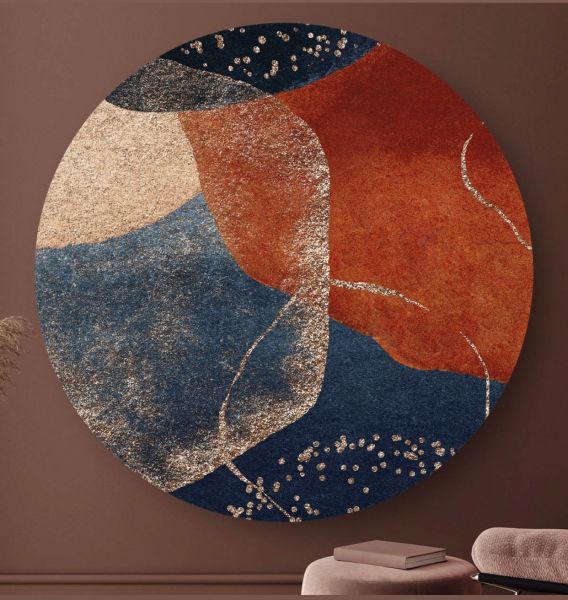 Abstract Terracotta II - Wandcirkel