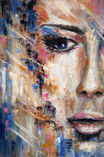 Close Up Painted Face