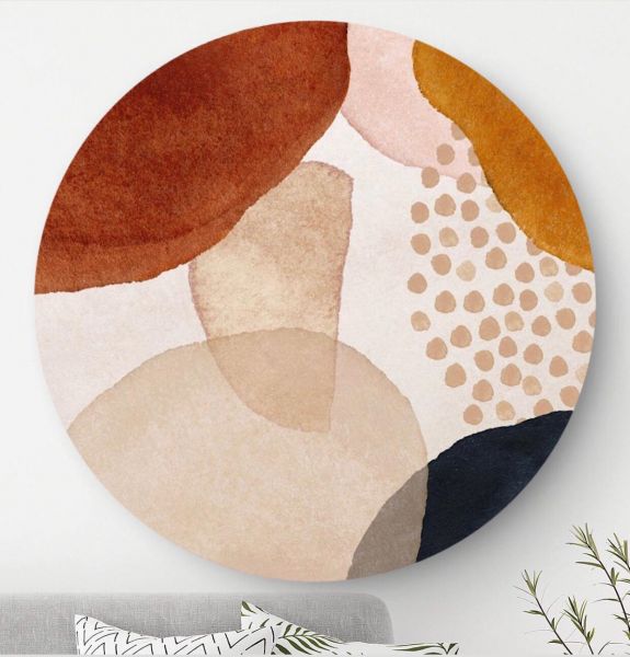 Abstract Terracotta - Wandcirkel