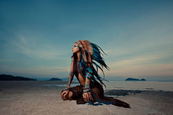 Indian Woman Outdoor