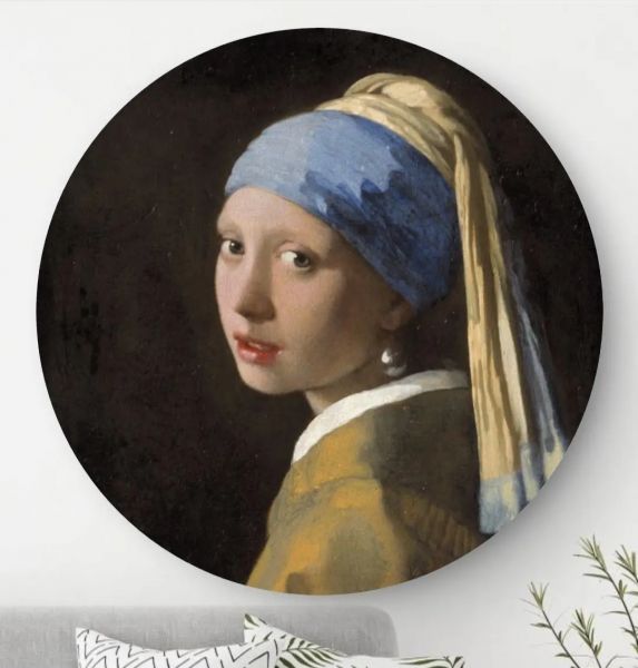 Meisje met de Parel - Wandcirkel
