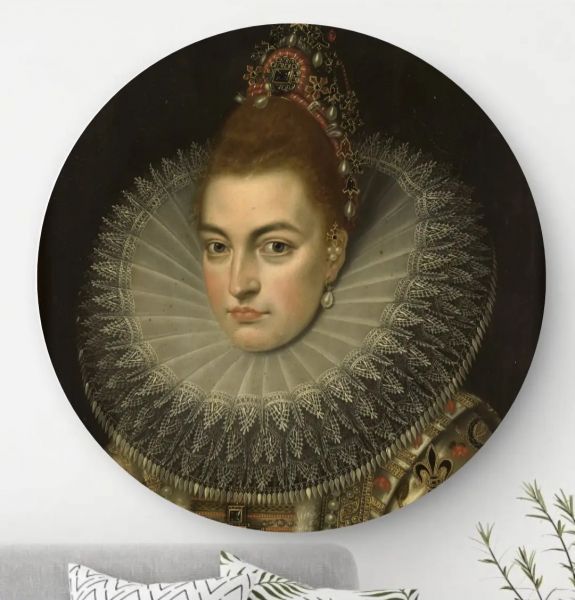 Portret van Isabella Clara Eugenia von Habsburg - Wandcirkel